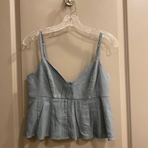 BCBG blue tank top